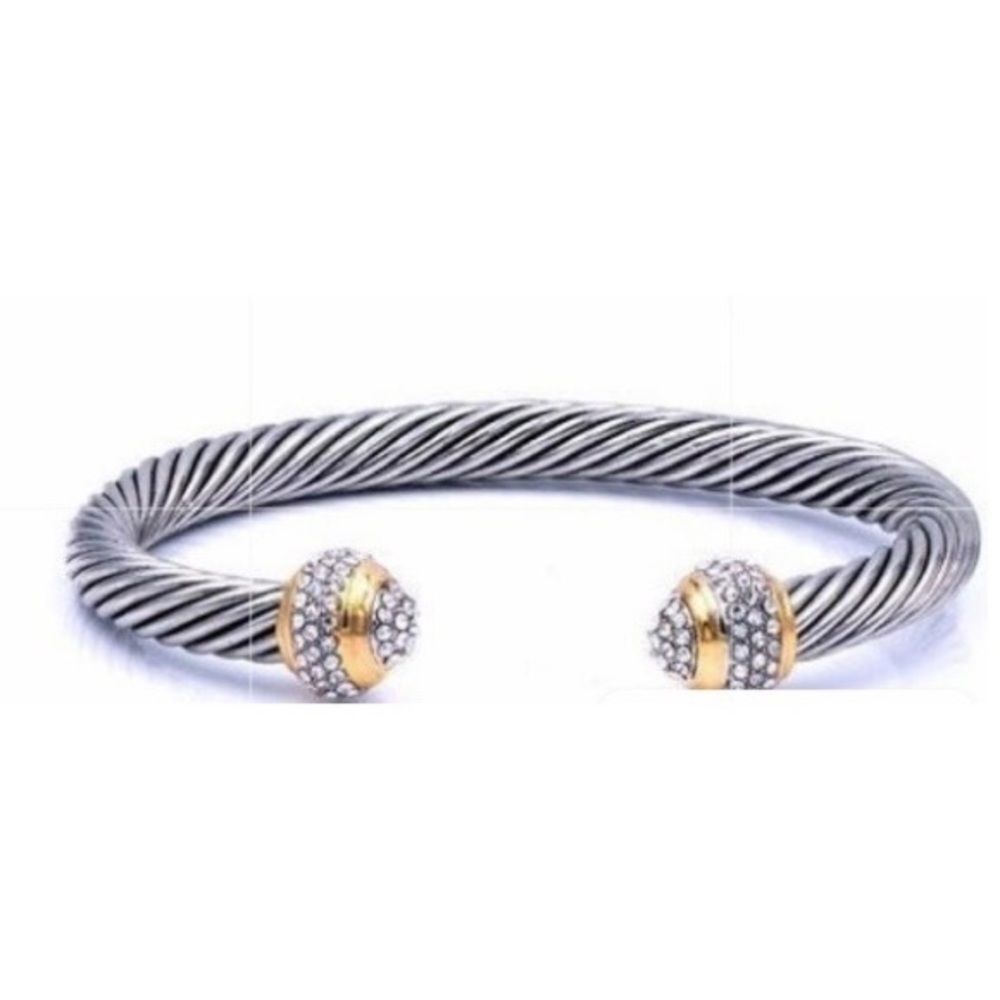 TWO Toned Cuff Bracelet